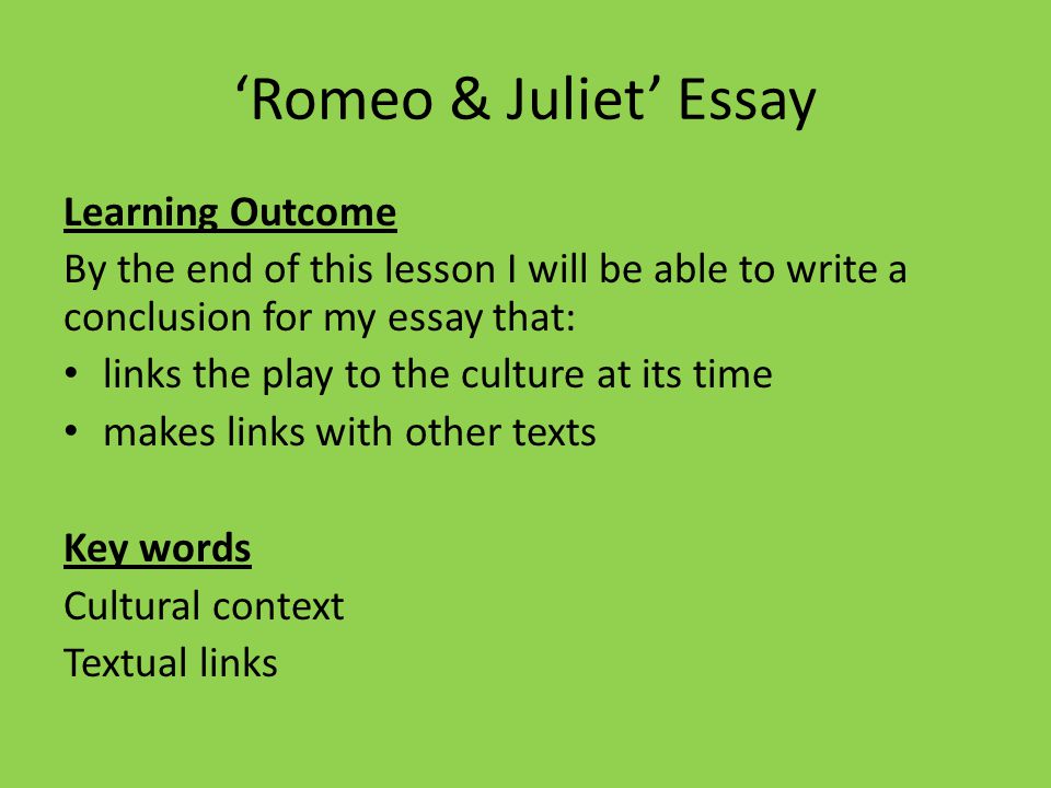 how to write a thesis statement for romeo and juliet